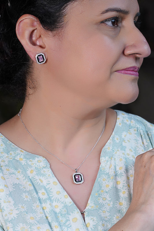Radiate Elegance with Pink Cubic Zircon: A CHIVRI Jewelry Affair