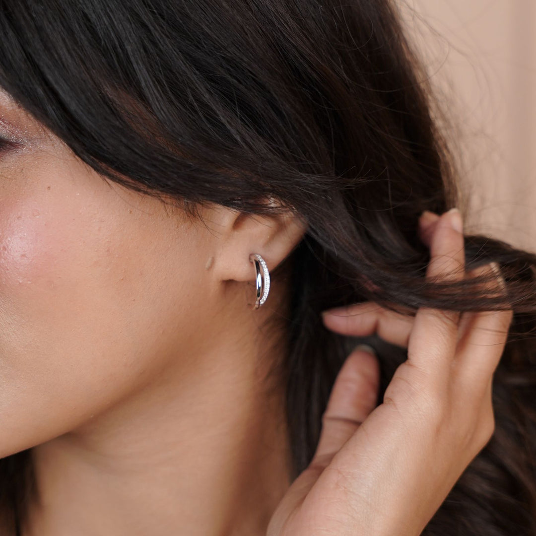 Moonlit Curl Earrings For Women