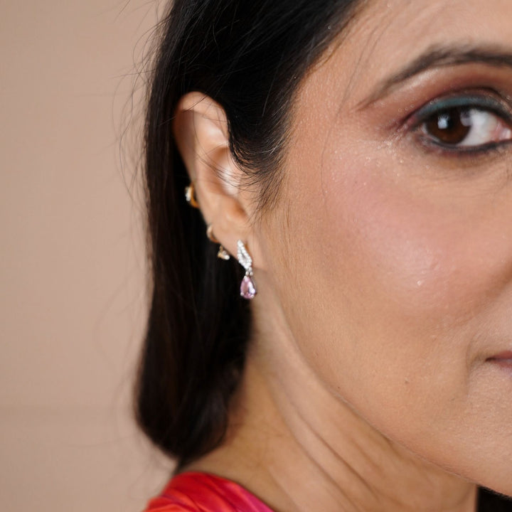 Rosy Natural Whisper Earrings For Women