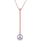 Minimalist Peace Necklace
