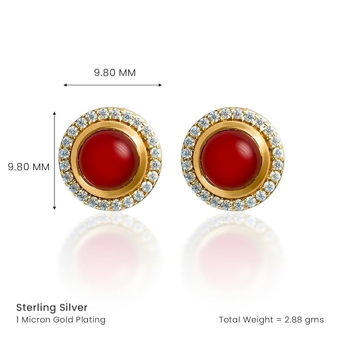 Scarlet Sparkle Suite: Red Onyx and Zircon Trio
