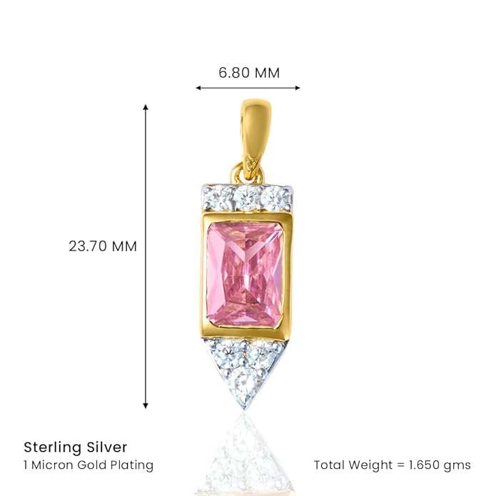 Blushing Rose Elegance Pendant For Women