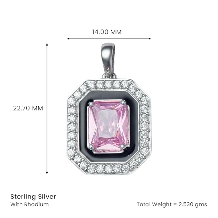 Pink Dreamscape: Zircon and Enamel Twilight Pair