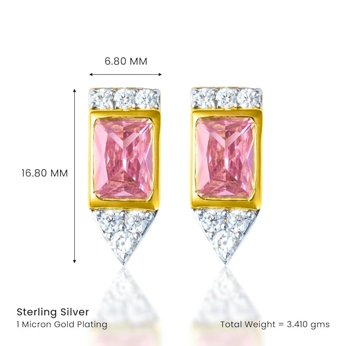 Blushing Rose Elegance Earrings For Women