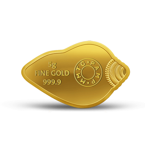 Lakshmi Ganesh 24k (999.9) 10 gm Shankh Shape Gold Coin (2 coin set)