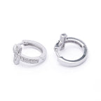 Crystal-line Cross Earrings