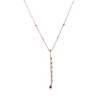 Blush Charm Cascade Necklace