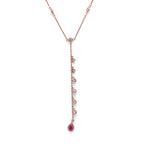 Blush Charm Cascade Necklace
