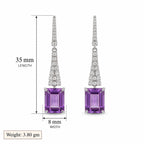 Tyrian: Purple Amethyst Earrings