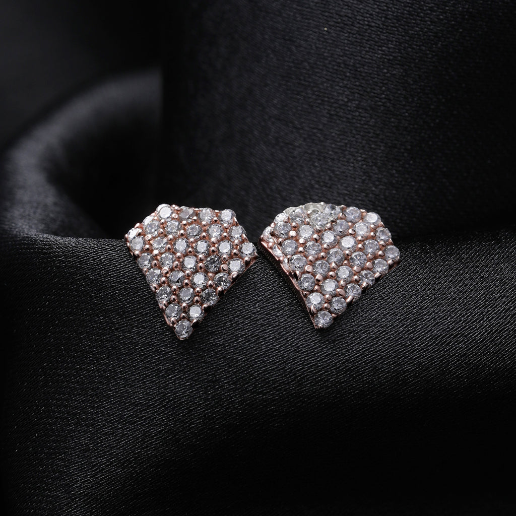 Rose Gold Motif Earring