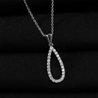 Twirling Teardrop Necklace