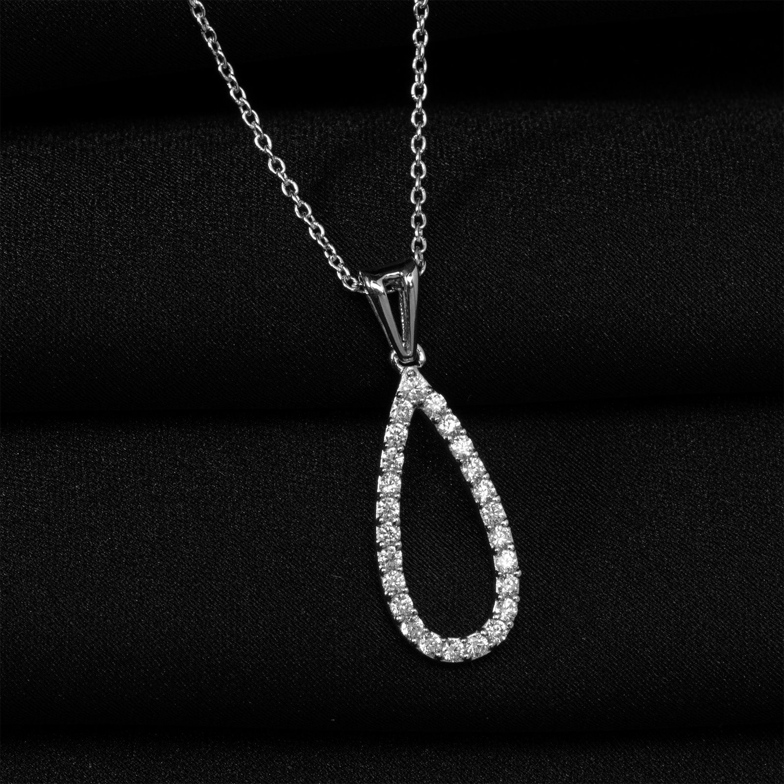 Twirling Teardrop Necklace