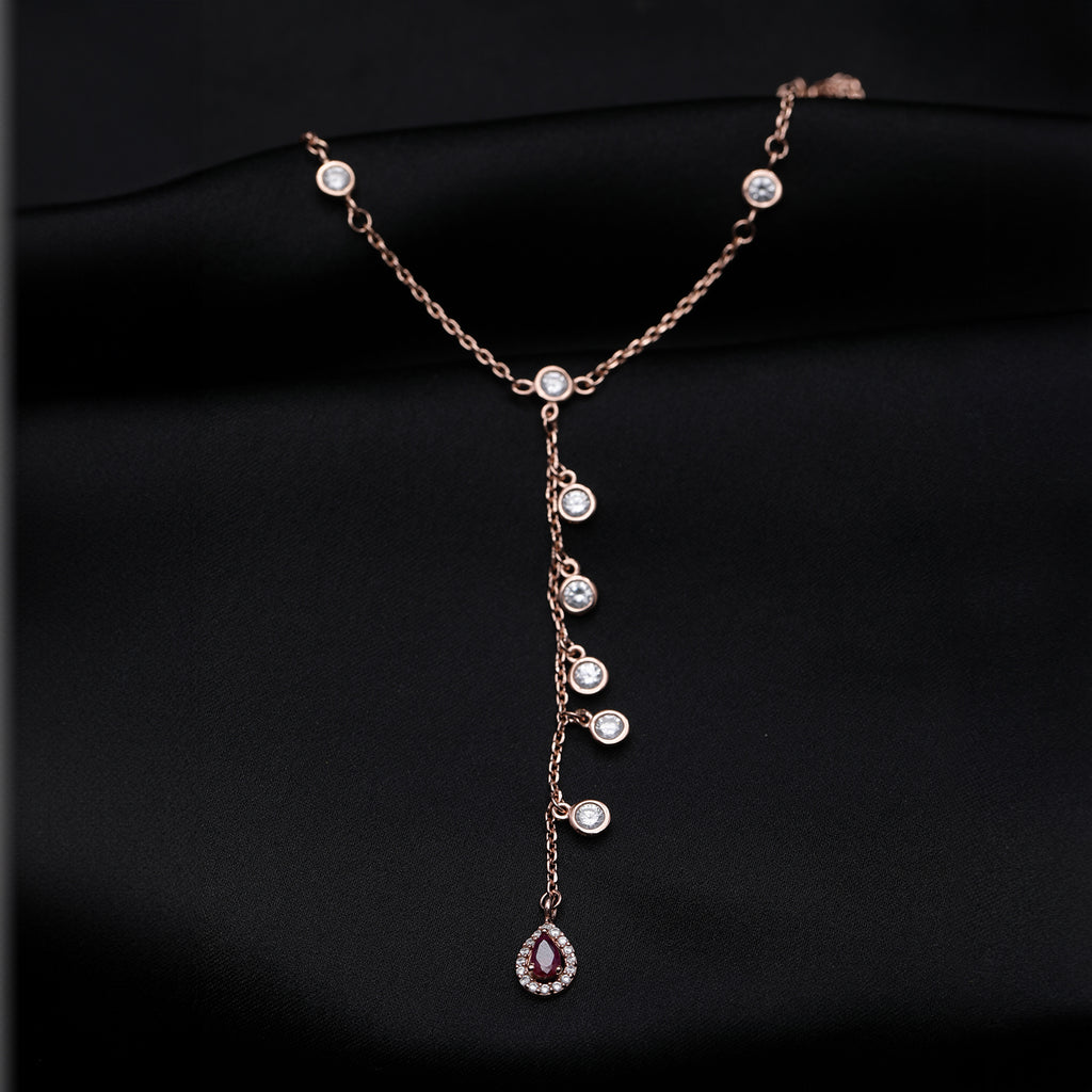 Blush Charm Cascade Necklace