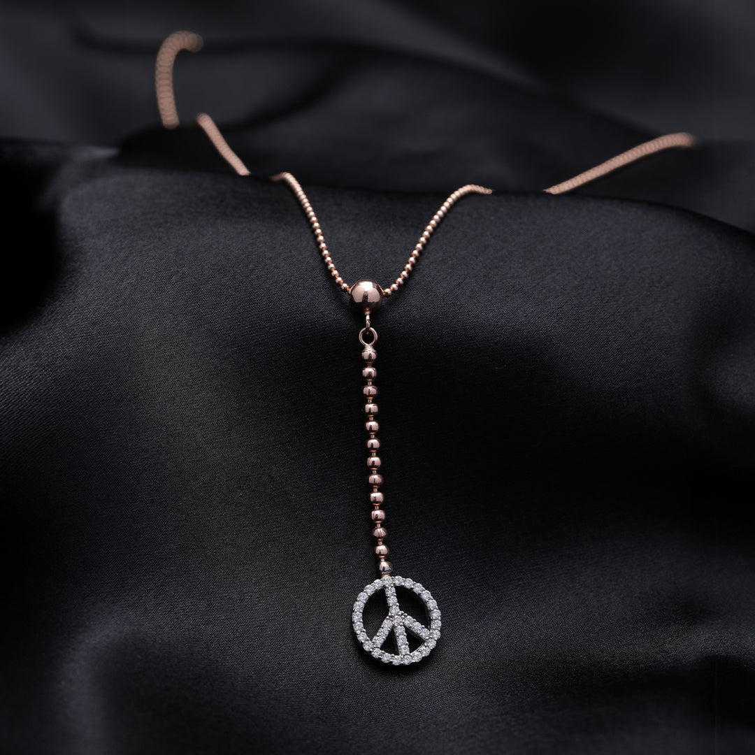 Minimalist Necklace Pendant with Peace Pendant For Women