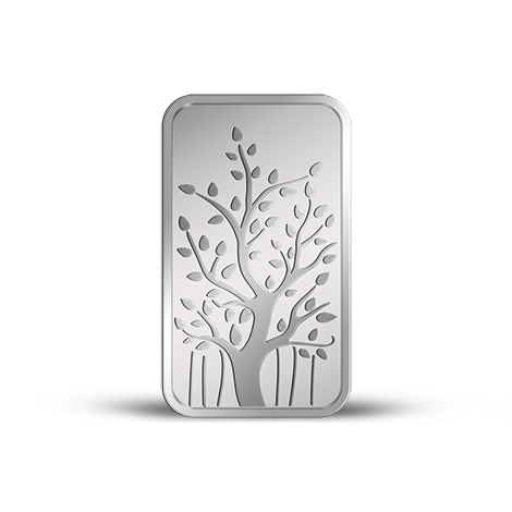 A Banyan Tree Silver Bar of 10 gm with 999.9 Purity.