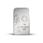 A Banyan Tree Silver Bar of 10 gm with 999.9 Purity.