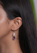 Lavender Love: Purple Amethyst Drop Earrings