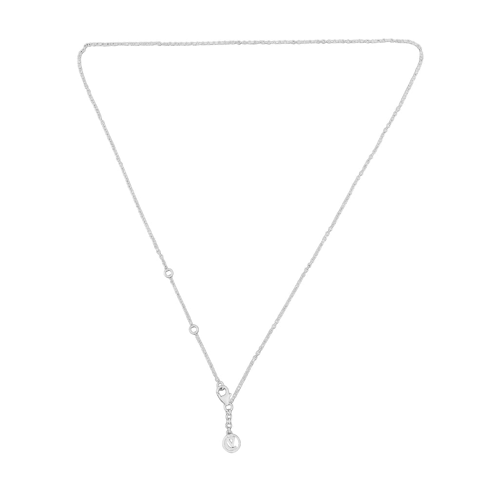 An image of Radiant Silver Serenity Chain for women.