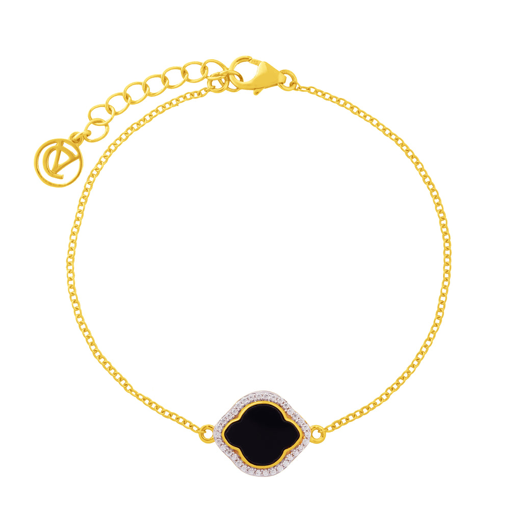 Celestial Elegance: Black Onyx Jewelry Set with Chain