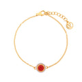 Scarlet Dreams: Red Onyx Bracelet