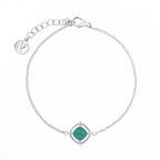 Sugar Loaf: Green Onyx Jewelry Set with Chain