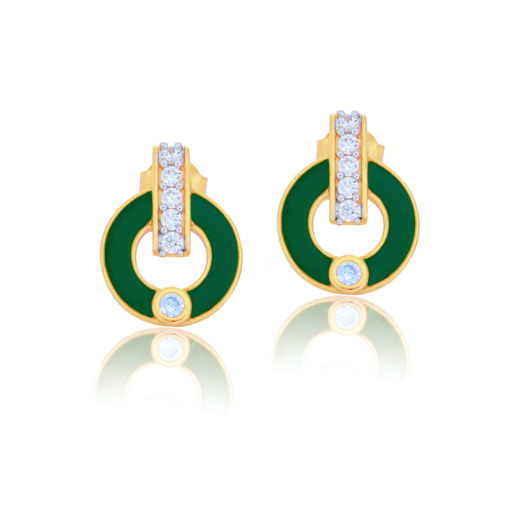 Harmony in Green Jewelry Set with Chain