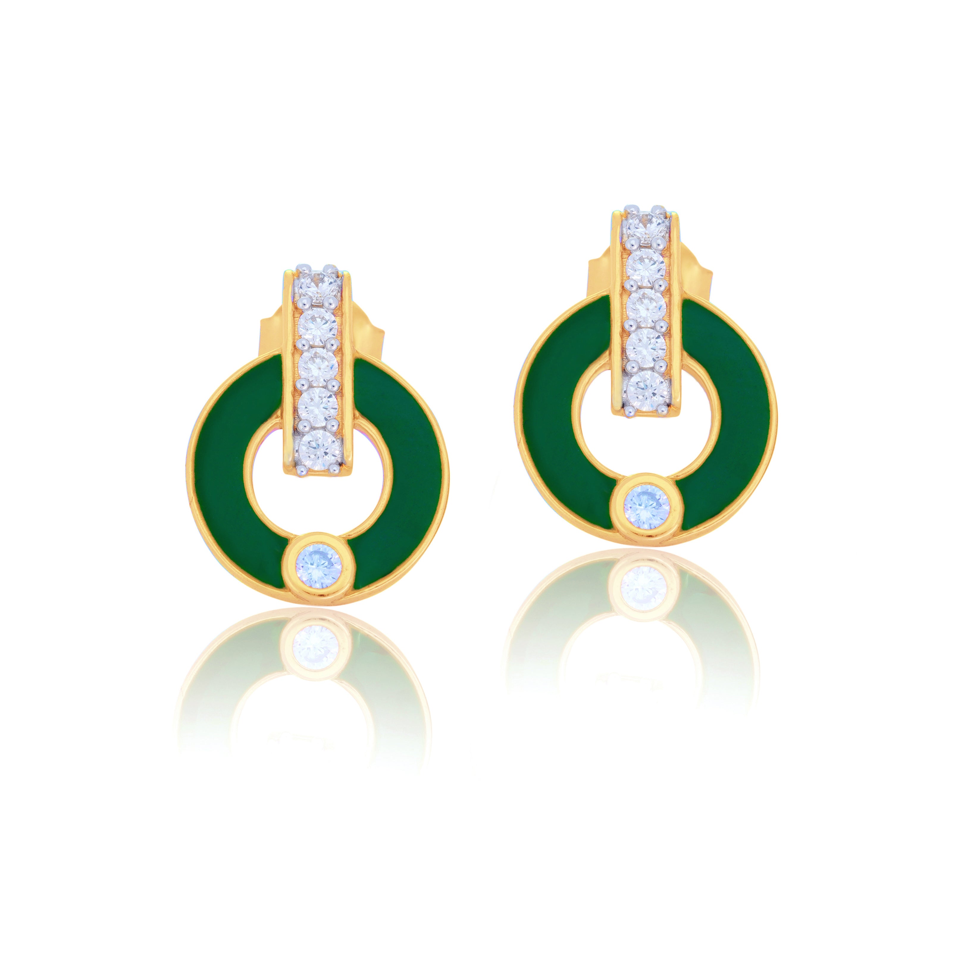 Harmony in Green Jewelry Set with Chain