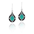 Glamorous Glow: Green Onyx Jewelry Set with Chain