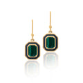 Malachite Marvel Drop Earrings For Women