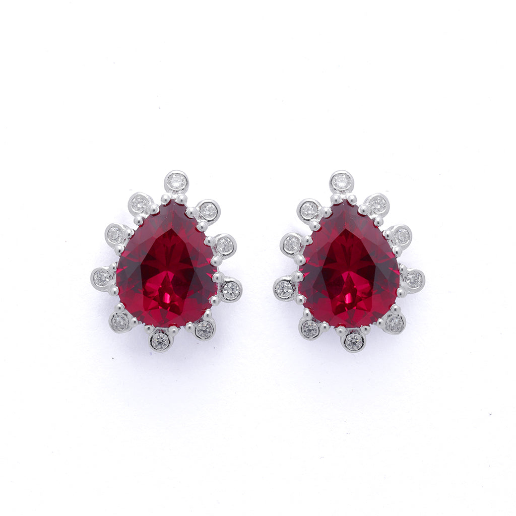 Crimson Sparkling Reflections Earrings