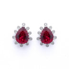 Crimson Sparkling Reflections Earrings