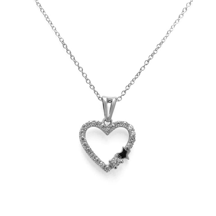 Sterling Silver with Cubic Zirconia Pedant For Women