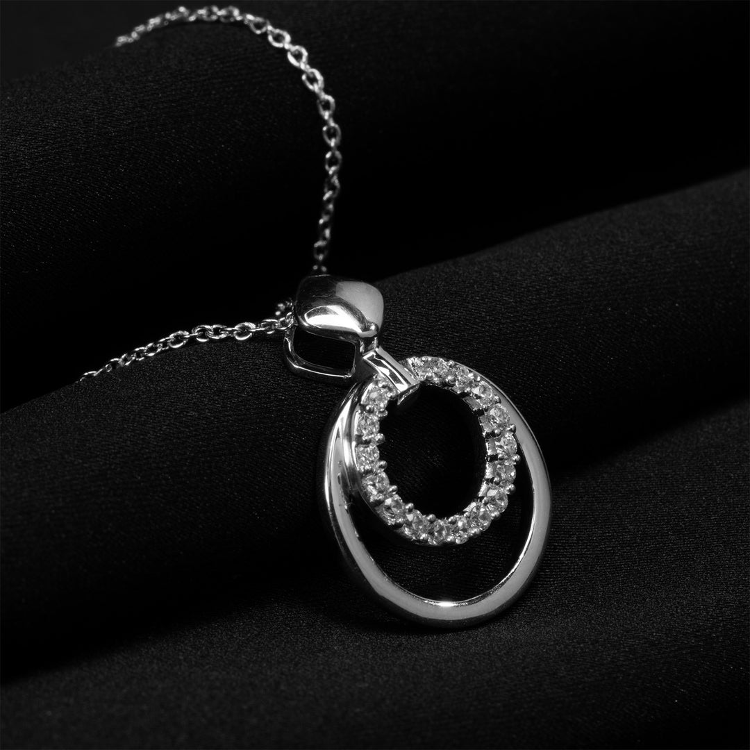 Intertwined Circles of Love Necklace for Women