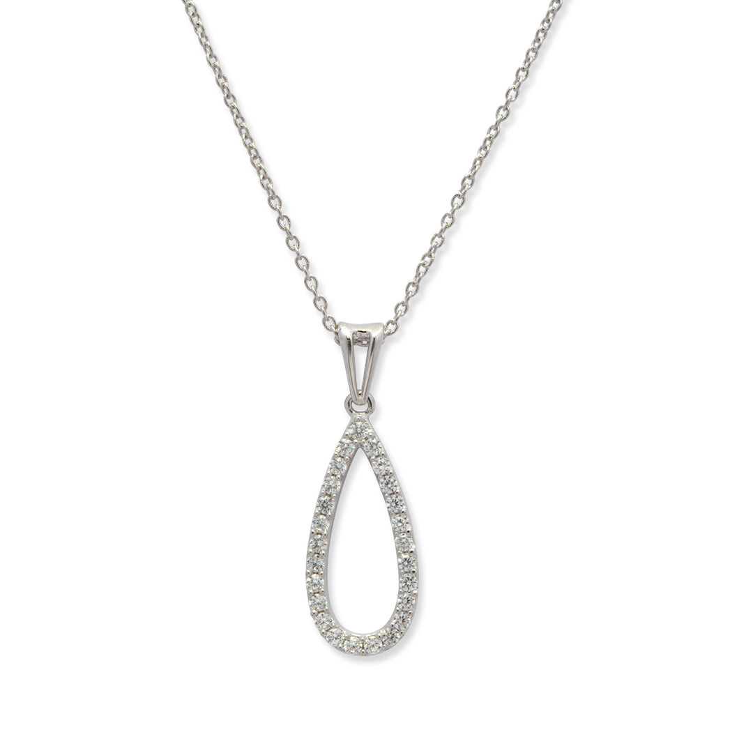 Twirling Teardrop Necklace For Women