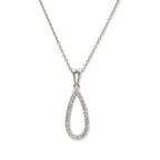 Twirling Teardrop Necklace