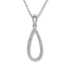 Twirling Teardrop Necklace
