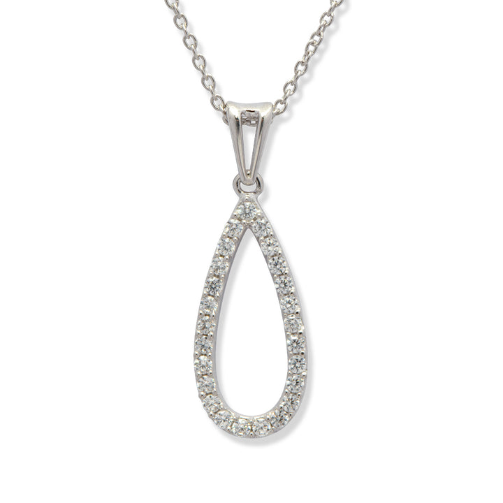 Twirling Teardrop Necklace For Women