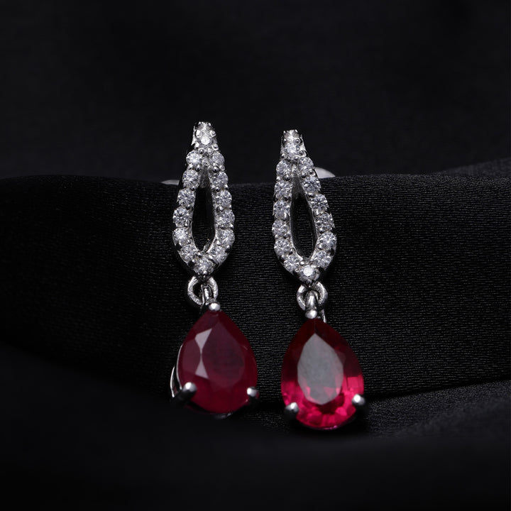 Crimson Natural Whisper Earrings For Women