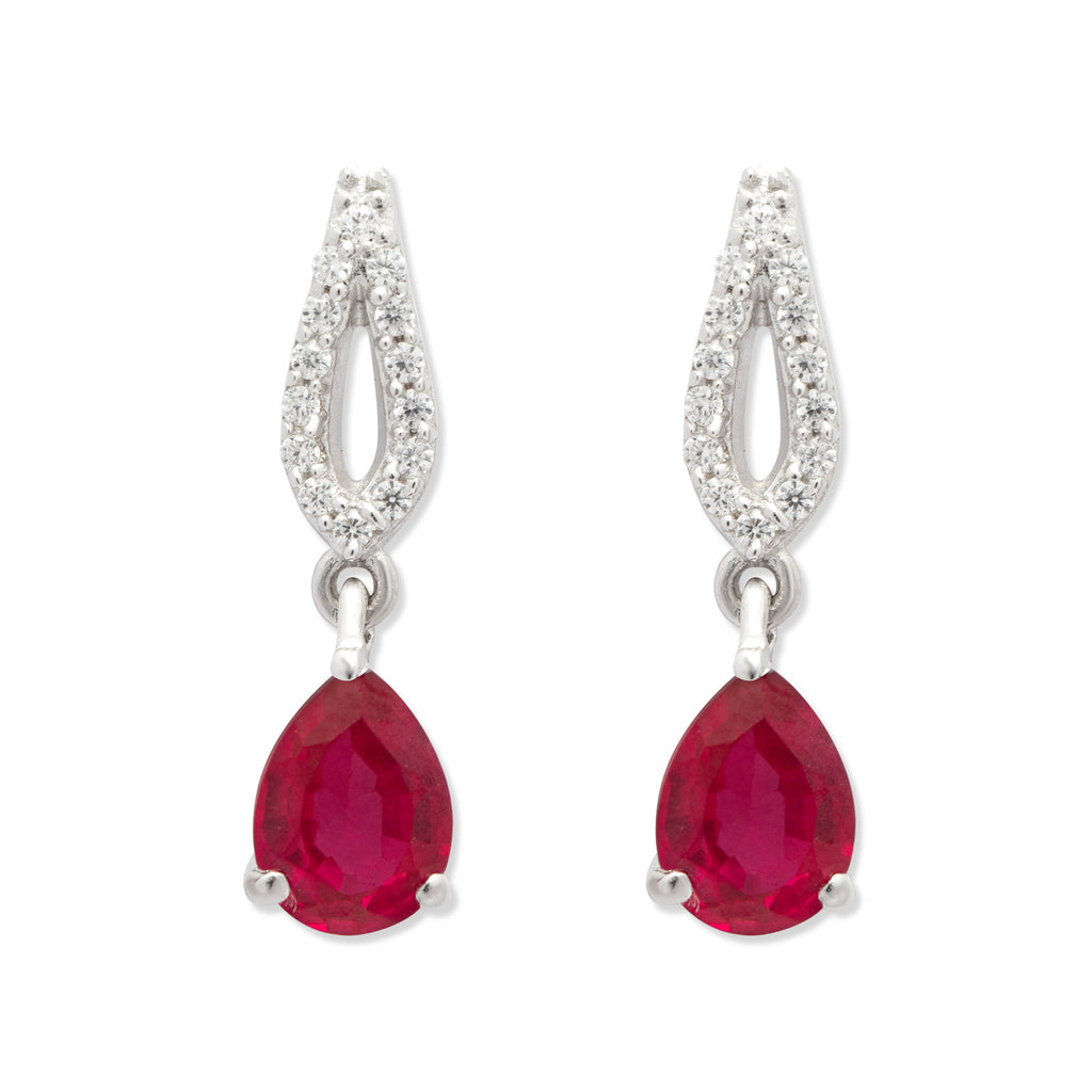 Crimson Bloom Earrings