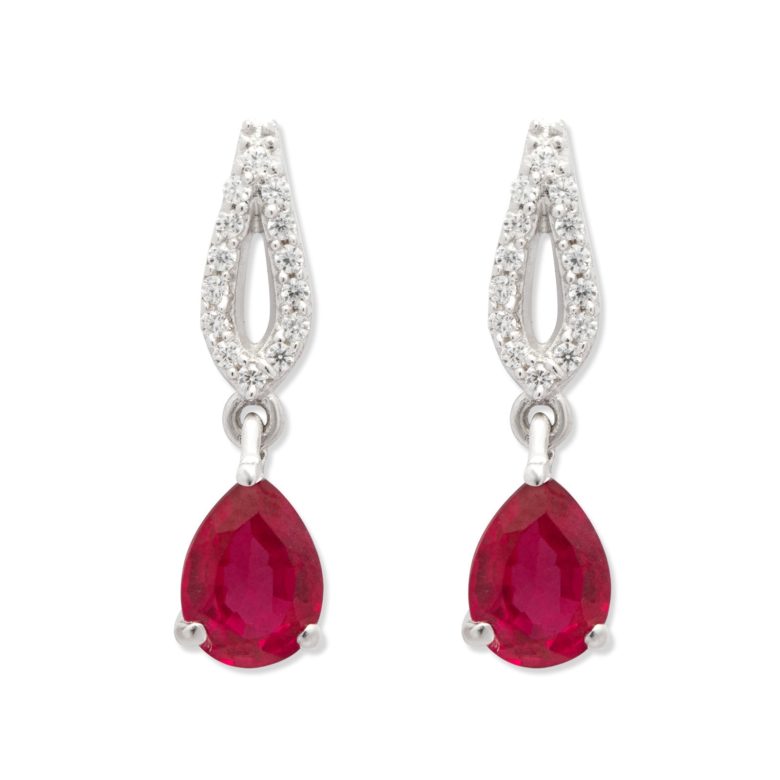 Crimson Bloom Earrings