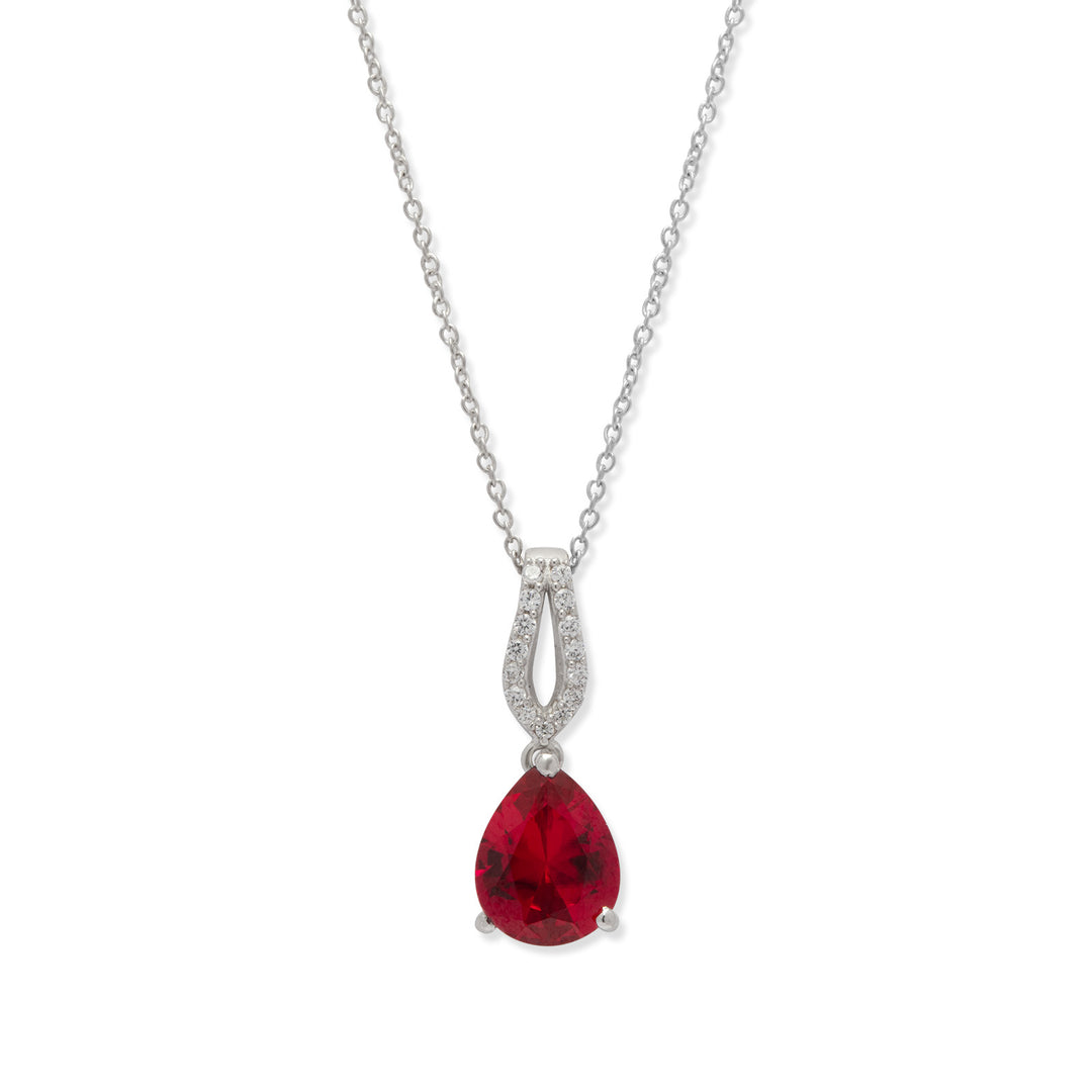 Crimson Bloom Necklace For Women