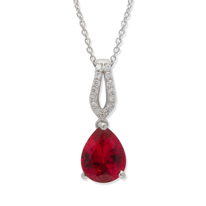 Crimson Bloom Necklace For Women