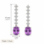 Lyric: Purple Amethyst Earrings