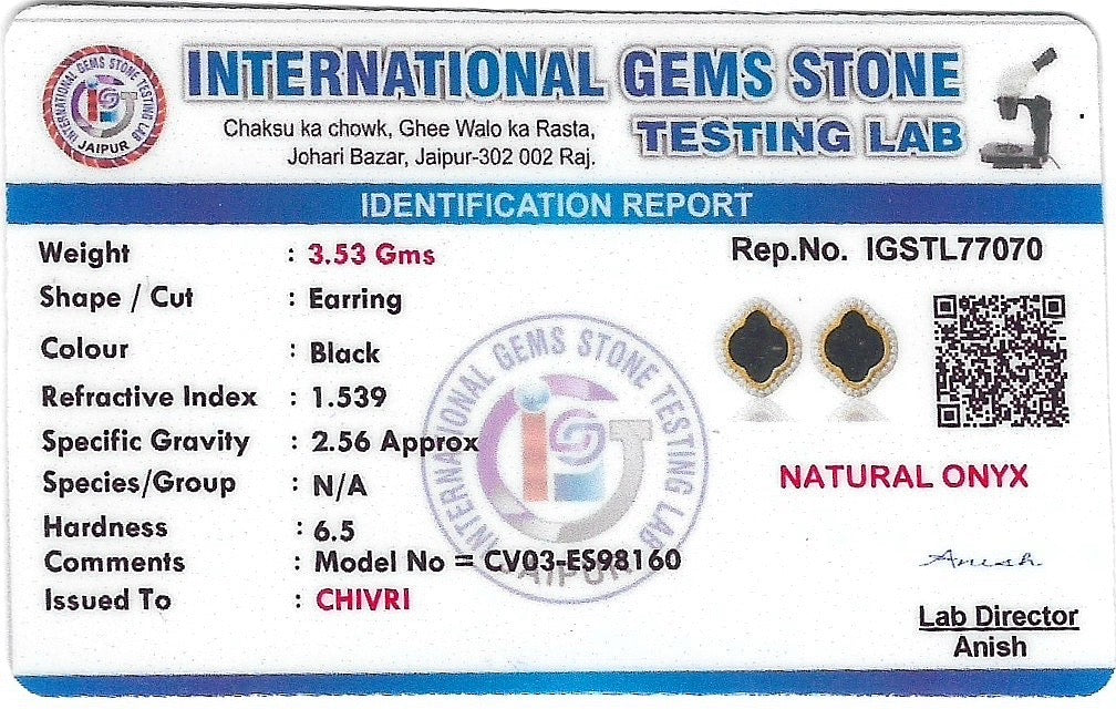 Celestial Elegance Onyx, Cubic Zirconia Bracelet, Pendant, Earrings, Chain & 10gm Silver Coin MMTC PAMP Gift Hamper