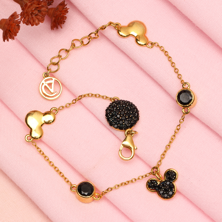 Disney Black Spinel Bracelet