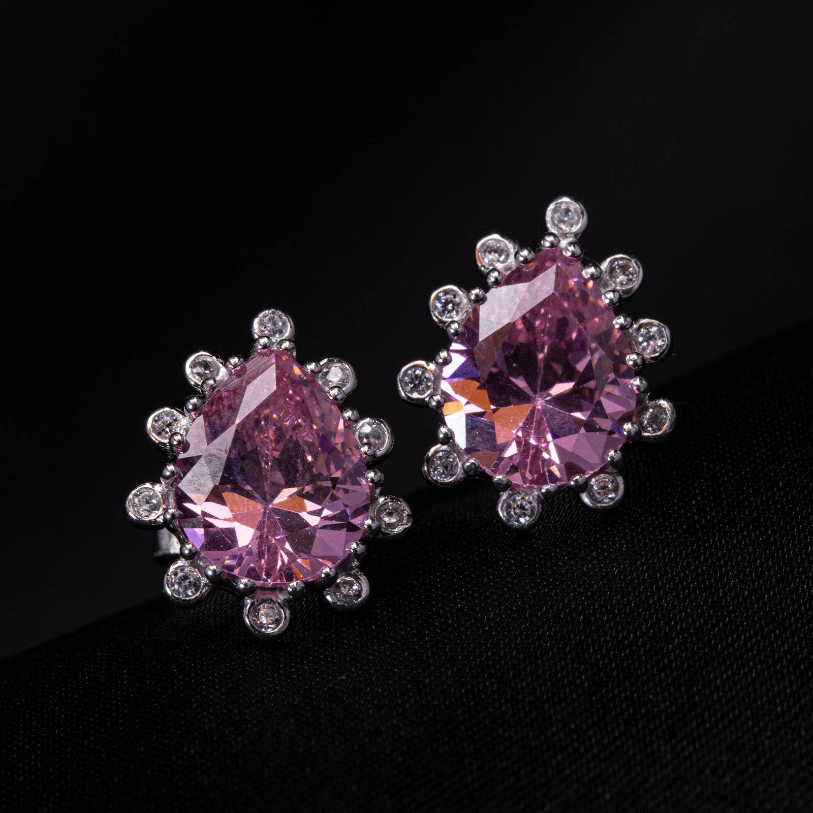 Rosy Sparkling Reflections Earrings