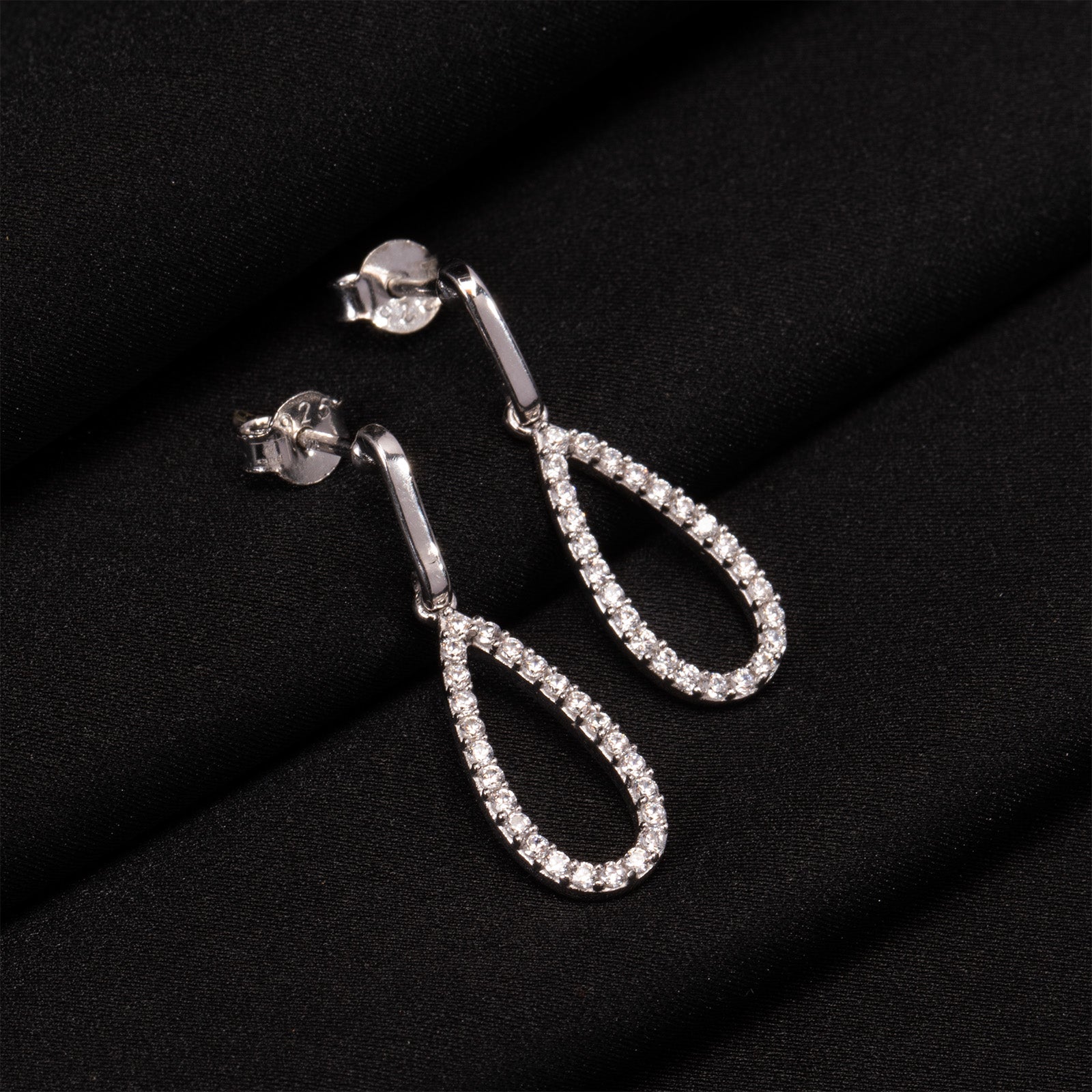 Twirling Teardrop Earrings