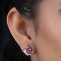Trinity Amethyst Glow Earrings For Women