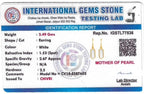 Classic Beauty Mother of Pearl Delight Drop Earrings & Pendant with Golden Chain & 10gm Silver Coin MMTC PAMP Gift Hamper