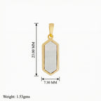 Hexagon Beauty: Mother of Pearl Pendant